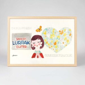 Lurpak Sketch 6\nAvailable in 2 versions