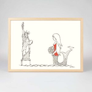 The Little Mermaid & Lady Liberty\nAvailable in 2 versions