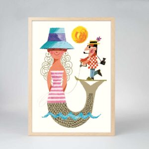 The Summer Mermaid & The Waterskiier\nAvailable in 2 versions